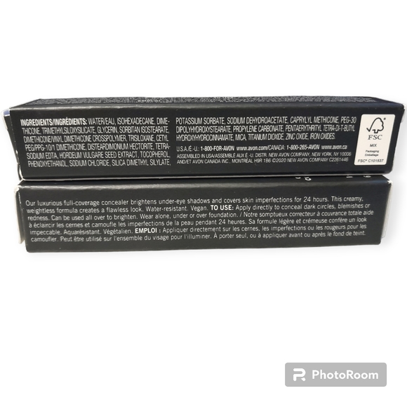 Avon Cashmere Complexion Longwear Concealer 2pk in Cheesecake - Picture 2 of 4